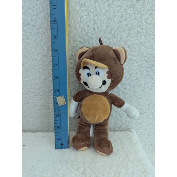 8.5” 2019 World of Nintendo Tanooki Super Mario Stuffed Animal Plush - Picture 2 of 9